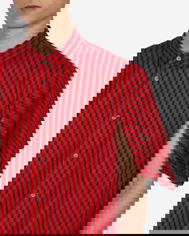 Košeľa Comme des Garçons Stripe Shortsleeve Shirt Červená | FI-B022 1, 5