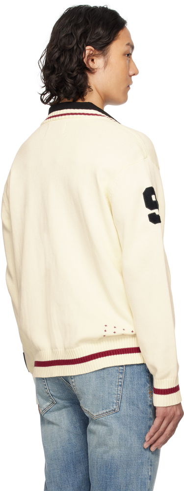 Sveter Ksubi Ksubi Playoff Knit Cardigan Biela | MSP25KW003, 2