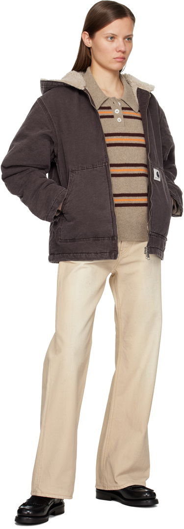 Bomber bunda Carhartt WIP Work In Progress Hooded Mitch Bomber Jacket Hnedá | I036317 33H0J, 3