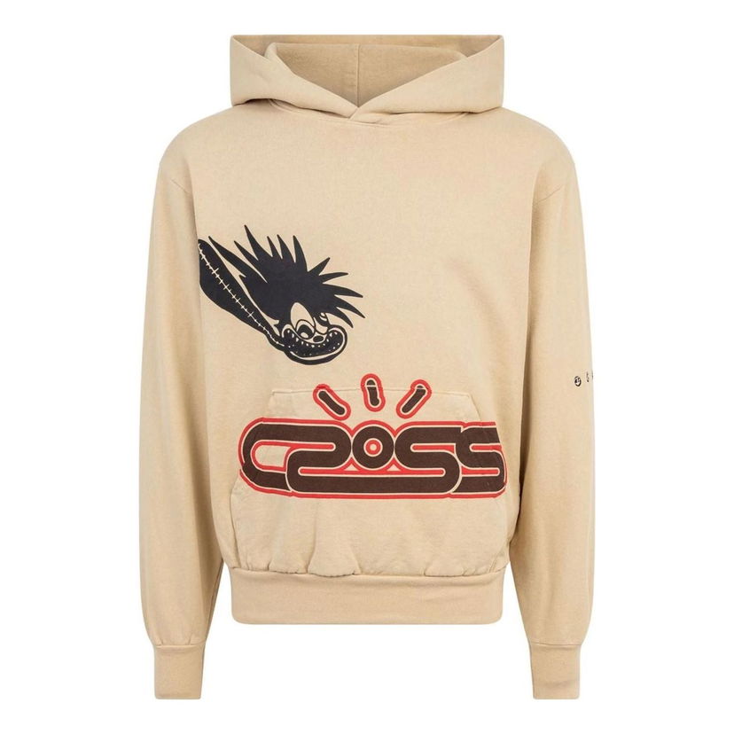 Mikina Cactus Jack by Travis Scott Travis Scott Cactus Jack Motor Sport Hoodie Béžová | CJJ6-HS14