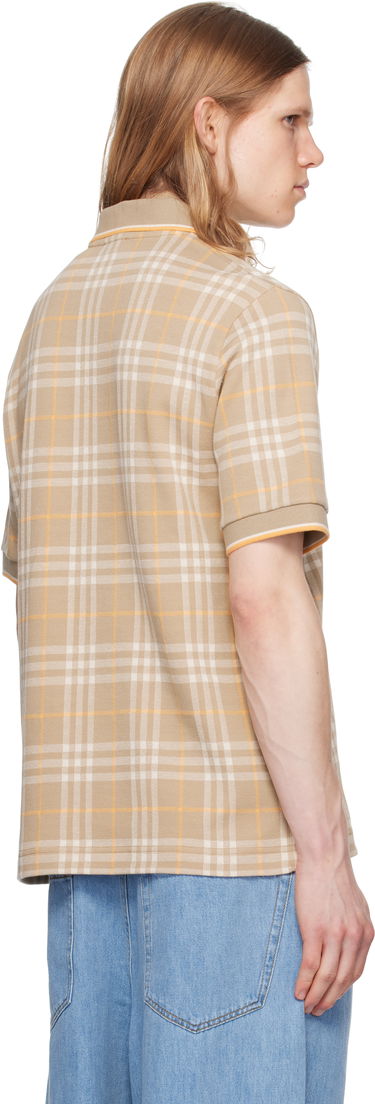 Polo tričko Burberry Burberry Check Cotton Polo Béžová | 8110102, 2