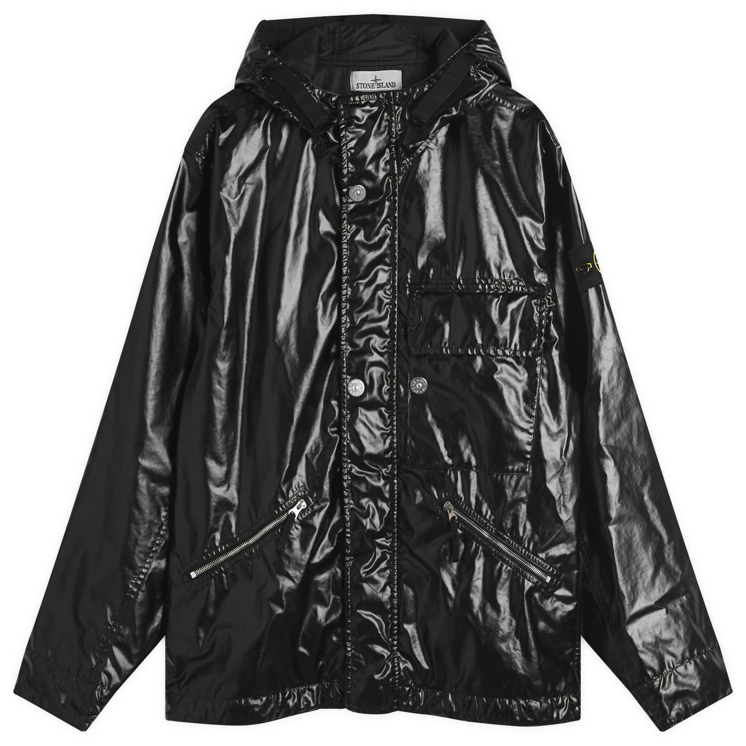 Parka Stone Island Mussola Gommata-TC Short Parka Jacket, Size Large Čierna | K1S154100062-V0029, 1