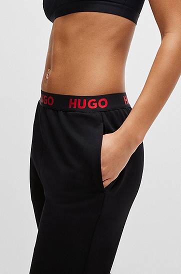 Tepláky BOSS HUGO Tracksuit Bottoms with Logo Waistband Čierna | 50520499, 1