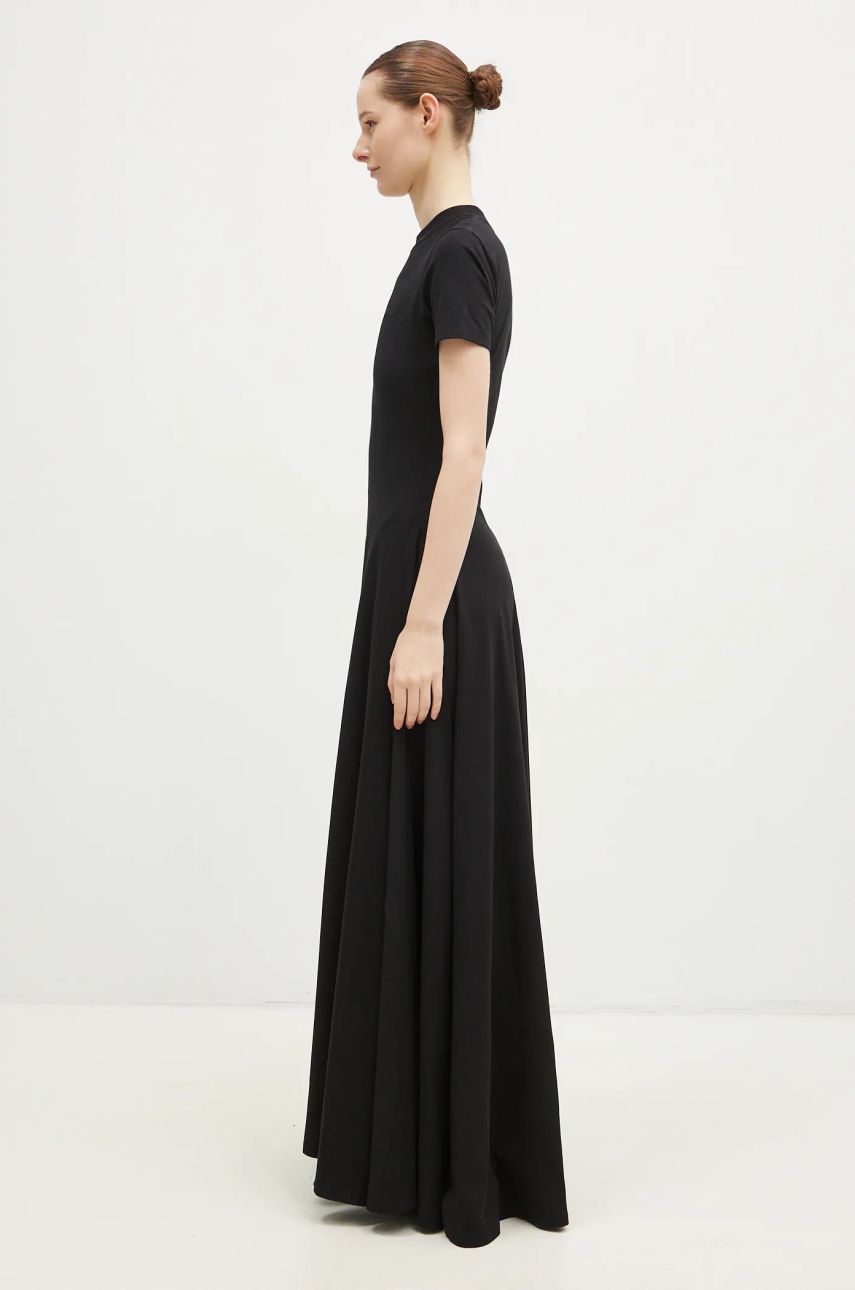 Šaty VETEMENTS VETEMENTS Embroidered Logo Maxi Dress Čierna | WA66DR710B, 1
