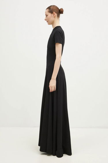 Šaty VETEMENTS VETEMENTS Embroidered Logo Maxi Dress Čierna | WA66DR710B, 1