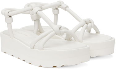 Tenisky a topánky Gianvito Rossi Marine Flat Sandals Biela | G32246.05GOM.NAP, 3