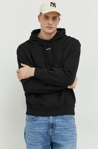Mikina BOSS Contrast Logo Hoodie Čierna | 50486478, 0