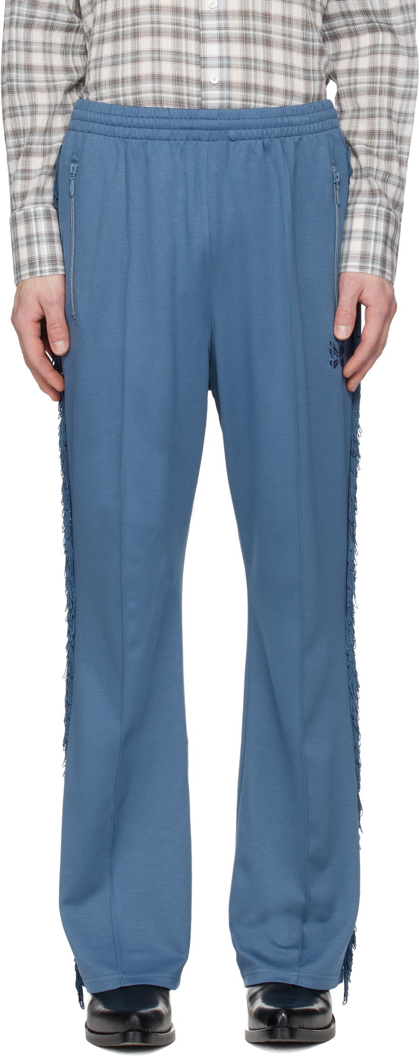 Tepláky Needles NEEDLES Fringe Boot-Cut Track Pants Modrá | QV335