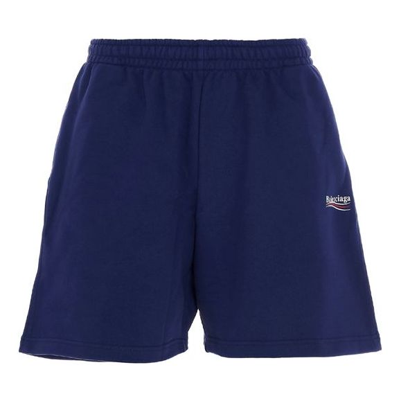 Šortky Balenciaga Campaign Shorts Modrá | 641608TIV531195