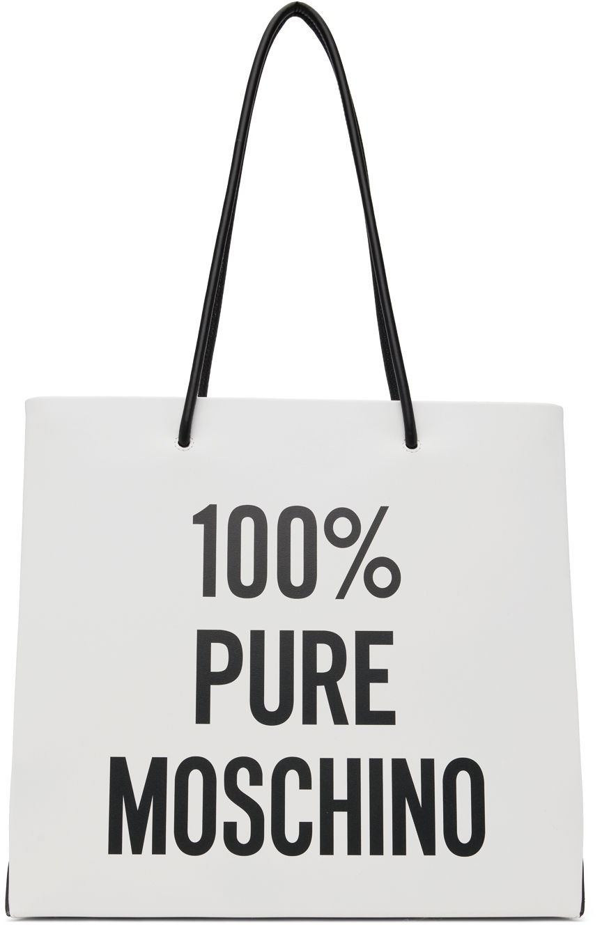 '100% PURE' Graphic Print Tote Bag