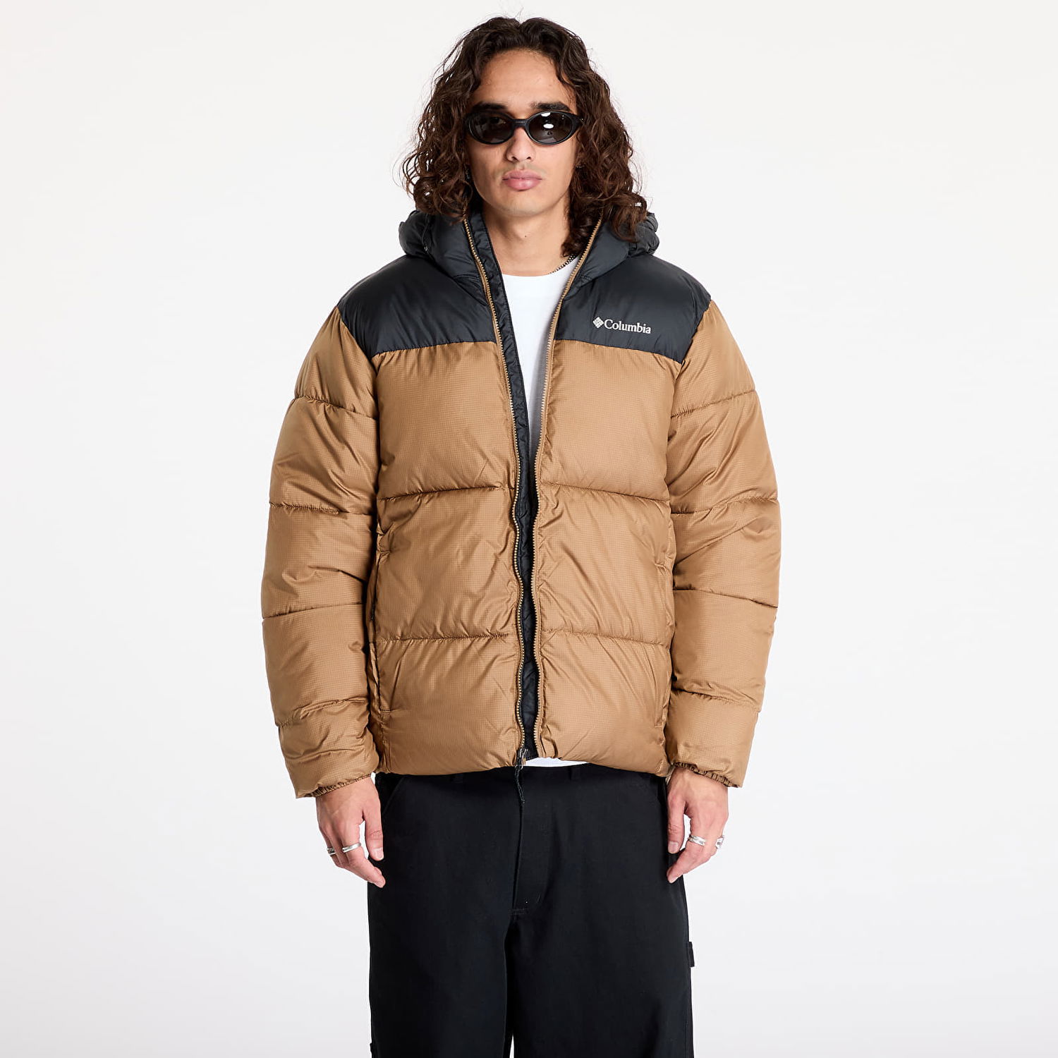 Prešívaná bunda Columbia Puffect™ II Hooded Jacket Delta/ Black Béžová | 2086851257, 0