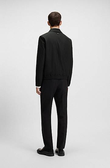 Bunda BOSS Slim-Fit Performance-Stretch Jacket Čierna | 50544903, 1