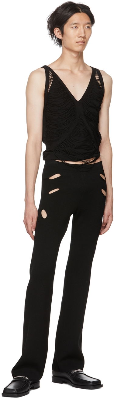 Tielko Dion Lee Dion Lee Net Distressed Tank Top Čierna | C7080P22, 3
