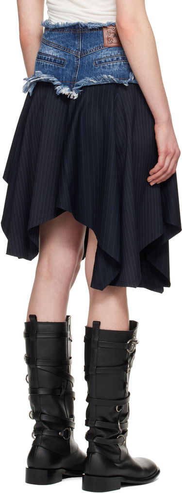 Sukňa Andersson Bell Andersson Bell Combination Denim Midi Skirt Modrá | apa800w, 2