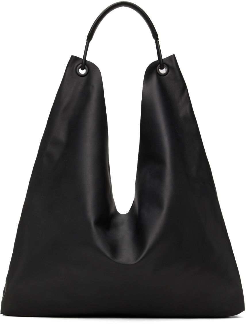 Tote bag The Row Large Leather Tote Bag Čierna | W1623-L108, 0