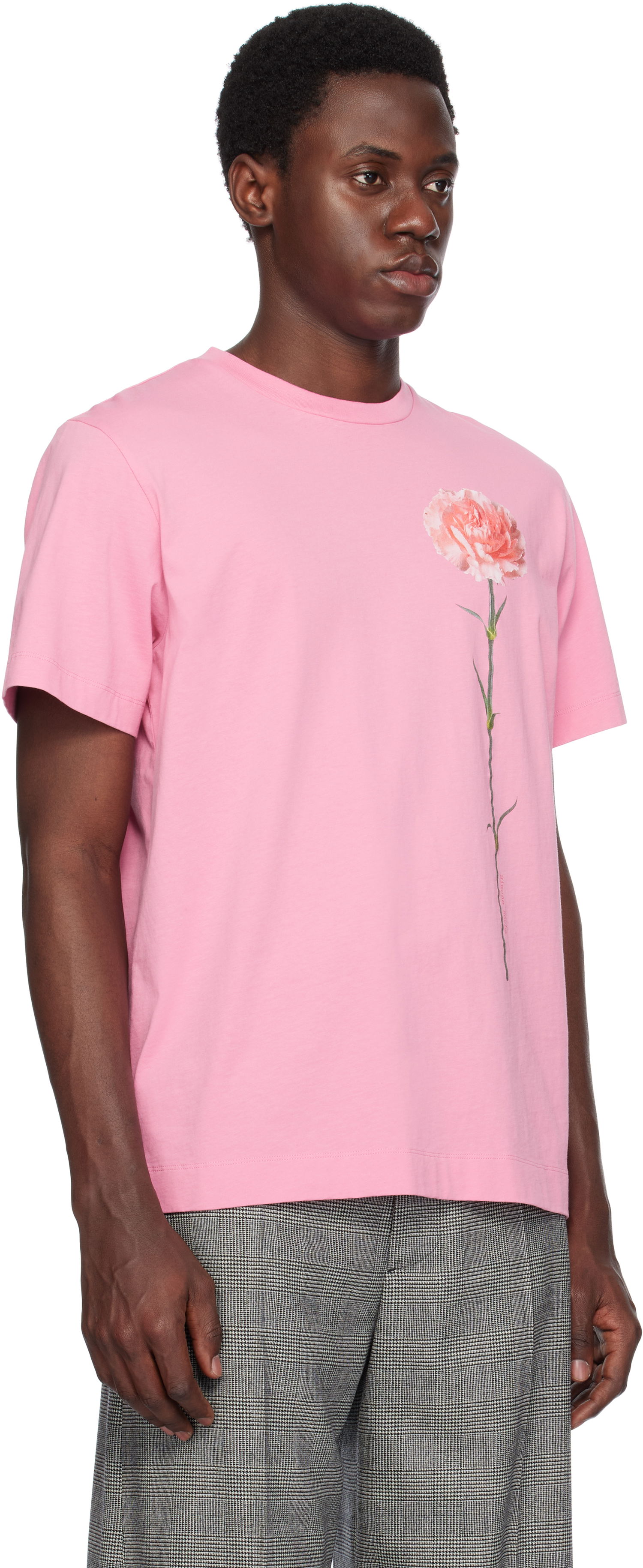 Tričko Simone Rocha Simone Rocha Carnation Print T-Shirt Ružová | 5195P32A-M 0569, 1