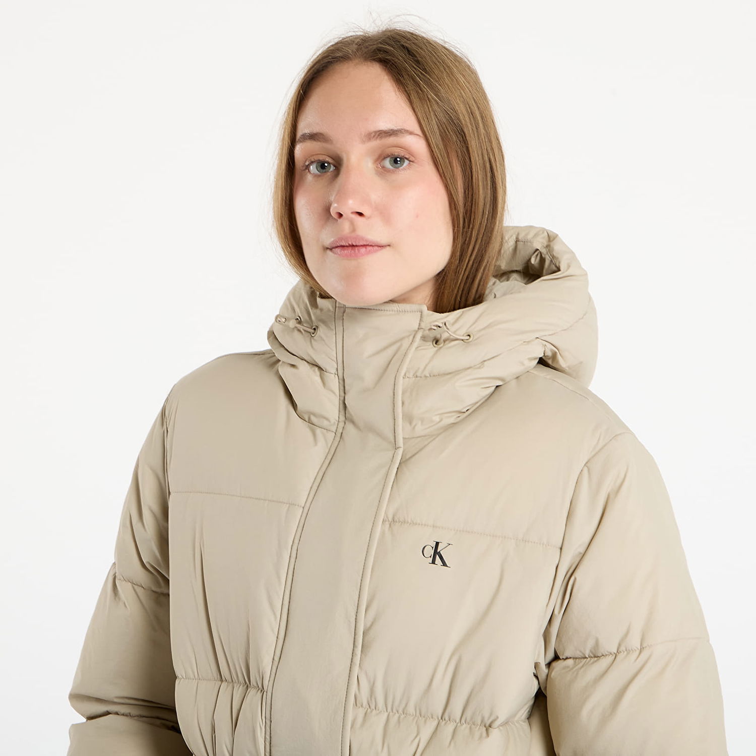 Kabáty CALVIN KLEIN Jeans Belted Midweight Coat Béžová | LV047D508G NSU, 1