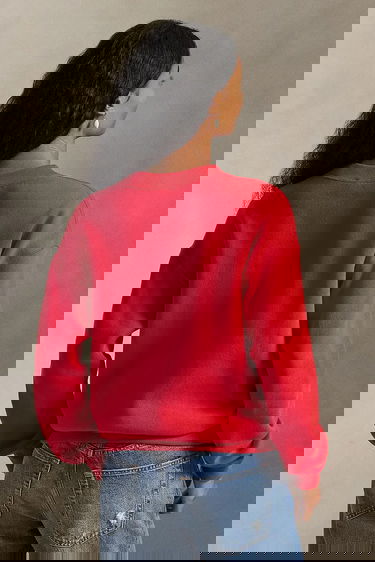 Mikina Polo by Ralph Lauren Plain Crew Neck Sweatshirt Červená | 211971697, 1