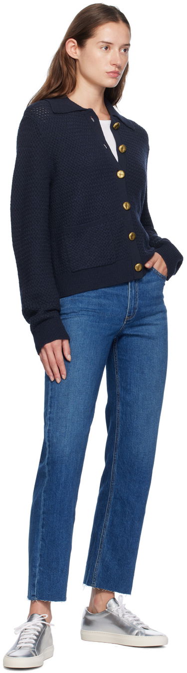 Sveter rag & bone Jax Knit Cardigan Modrá | WAS24F019UG19, 3