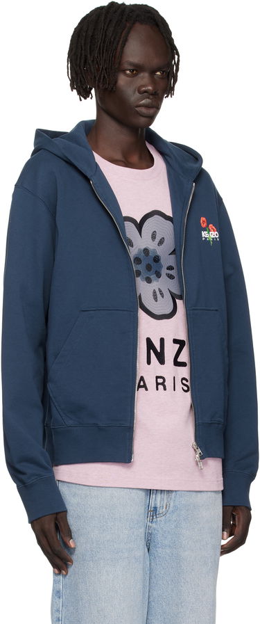 Mikina KENZO Kenzo 'KENZO Archive Bouquet' Full-Zip Hoodie Navy | FF65HO2554MF, 1