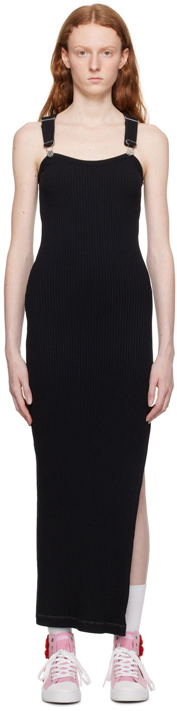 Šaty Moschino Moschino Jeans Overall Maxi Dress Čierna | 0450 8266, 0