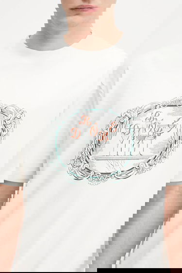 Tričko Drôle de Monsieur Drôle de Monsieur Le Tshirt Plateau Graphic T-Shirt Biela | H.TS255.CO002, 3