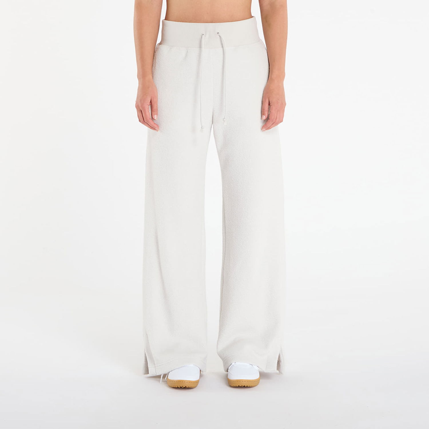 Tepláky Nike Sportswear Phoenix Plush High-Waisted Wide-Leg Cozy Fleece Pants S Béžová | FN3622-072, 0