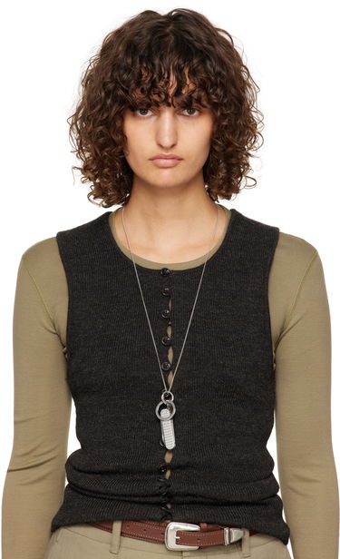 Náhrdelník LEMAIRE Mini Swiss Knife Pendant Necklace Metalická | AC1141 LO0074, 1