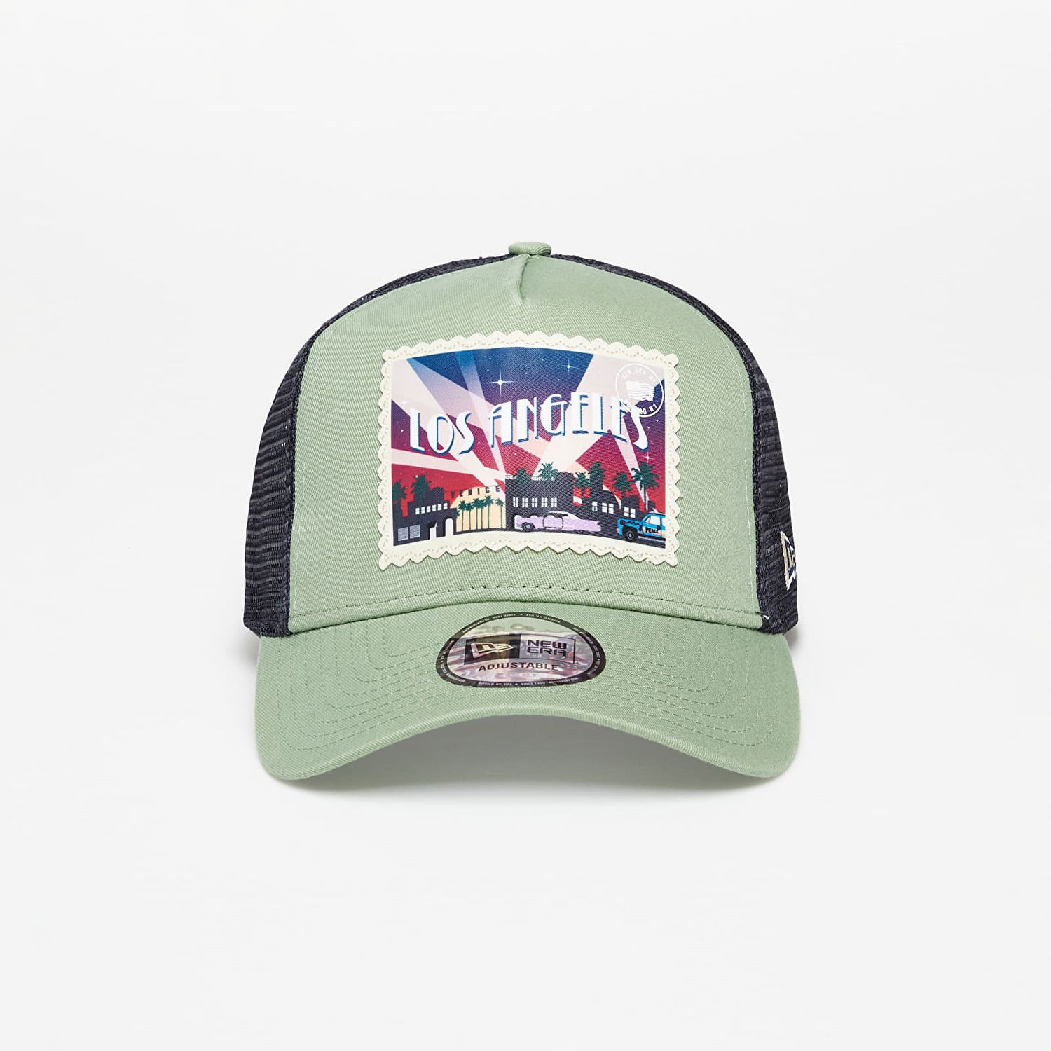 Šiltovka New Era Los Angeles Postcard Jade 9Forty A-Frame Trucker Cap Zelené | 60285024, 0