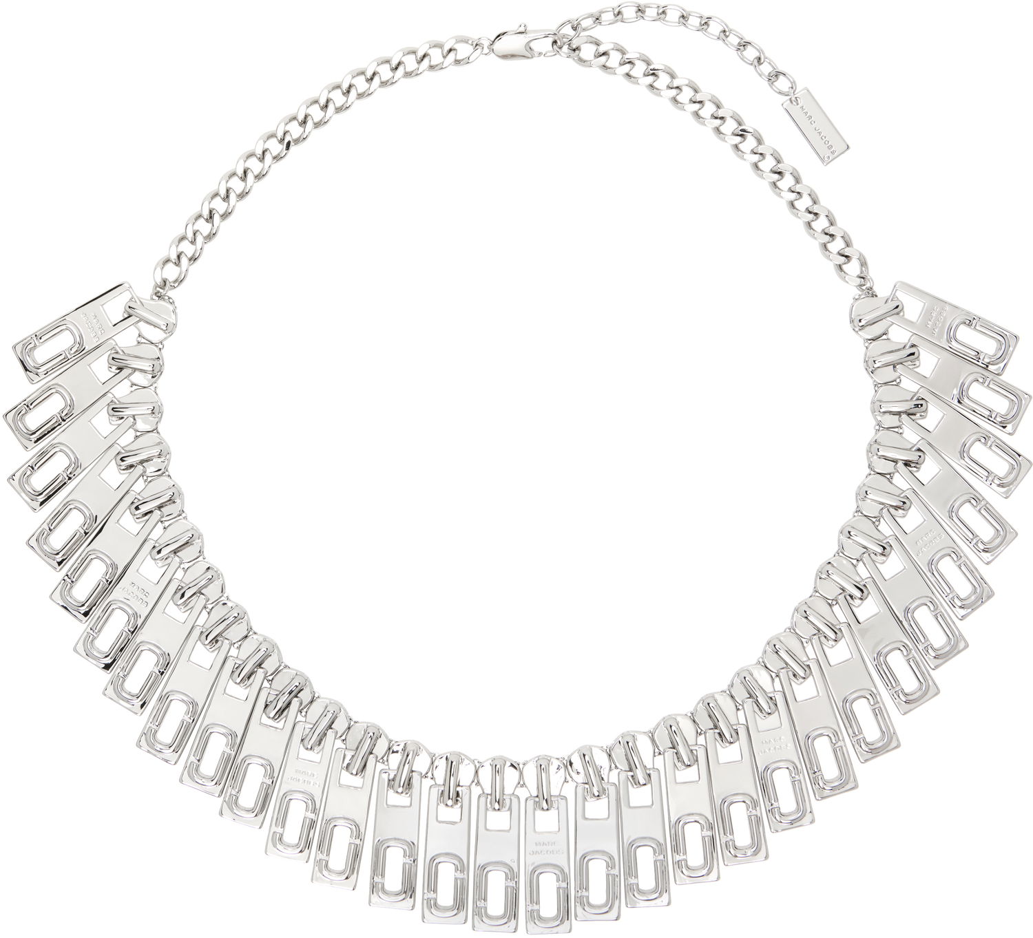 Náhrdelník Marc Jacobs Marc Jacobs J Marc Zipper Statement Necklace Metalická | 2R4JNC001J19, 0
