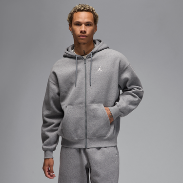 Mikina Jordan Jordan Brooklyn Fleece Full-Zip Hoodie Šedá | IB7231-091, 0