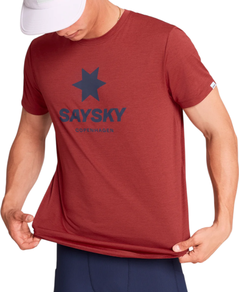 Tričko Saysky Saysky Logo Combat Pro T-Shirt Červená | omrss30c5007-omrss30c5007