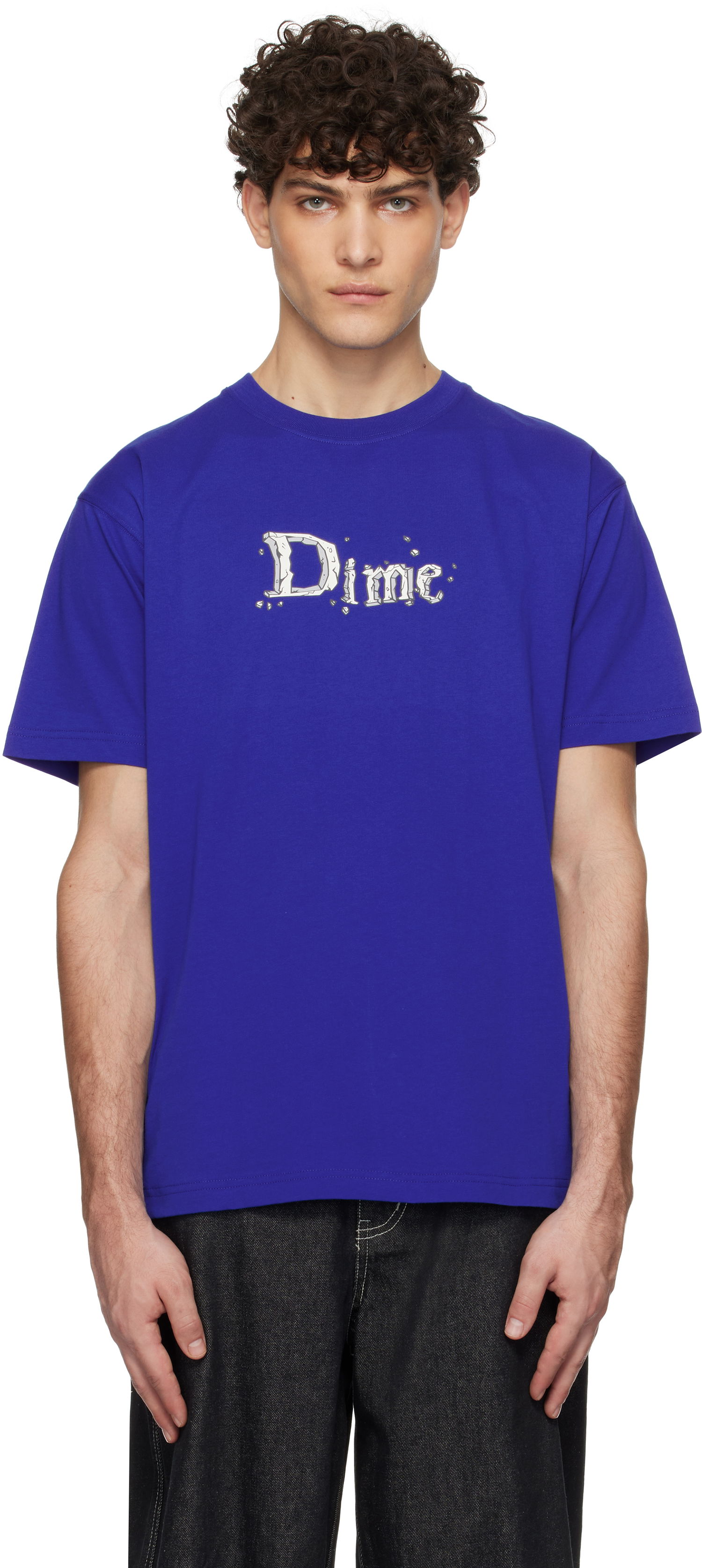 Tričko Dime Classic Stone Graphic T-Shirt Modrá | DIMEHO2455NVY, 0