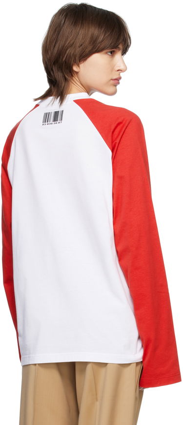 Tričko VETEMENTS Barcode Long Sleeve T-Shirt Biela | VL16LS140R, 2