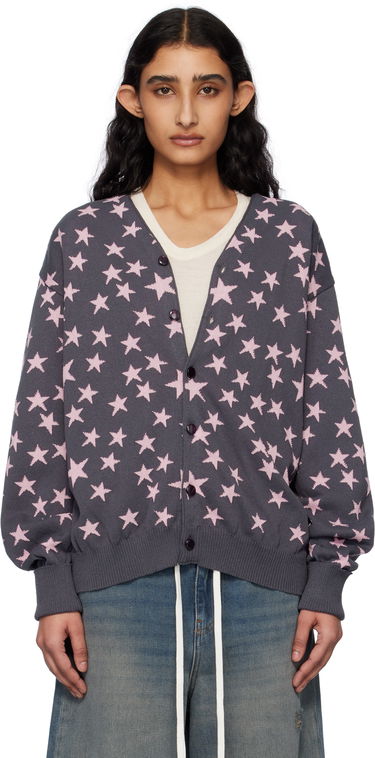 Sveter Needles NEEDLES V-Neck Star Cardigan Šedá | QV374, 0