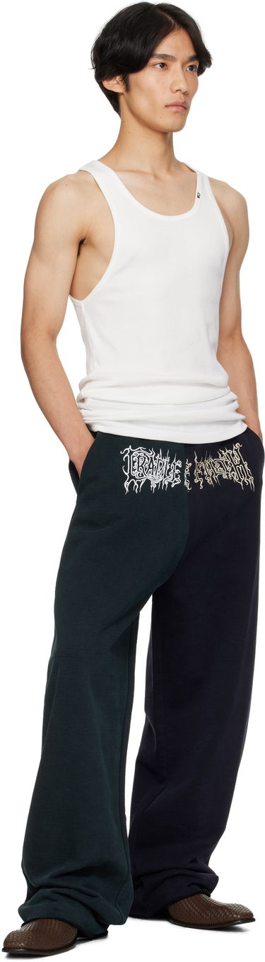 Tepláky VETEMENTS Vetements Cradle of Filth Cut-Up Baggy Sweatpants Navy | UCF76SP850EN, 3