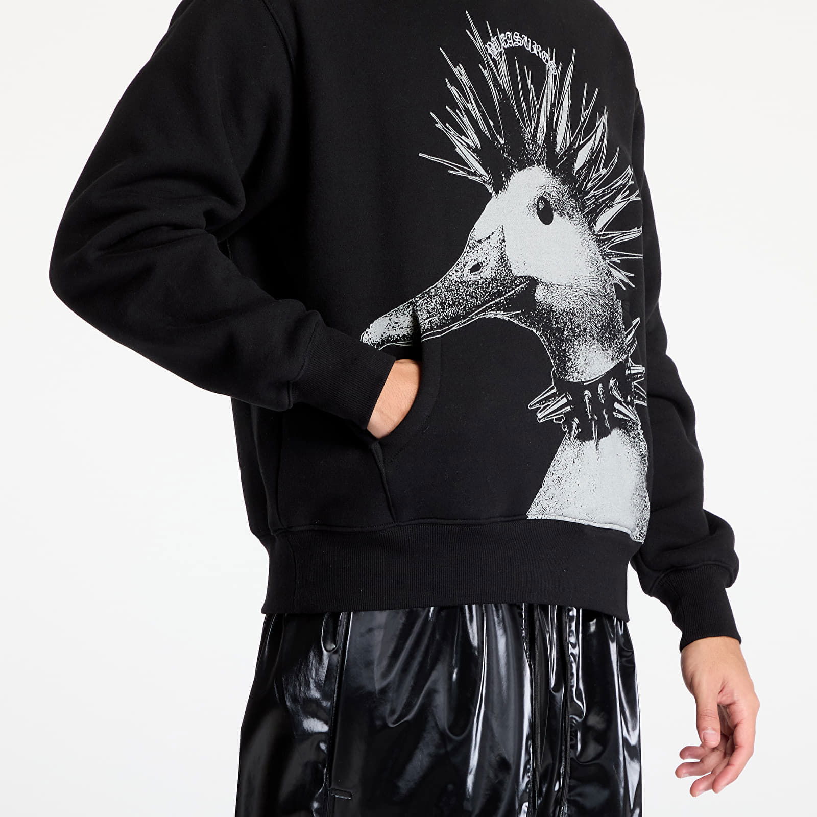 Punk Duck Print Hoodie