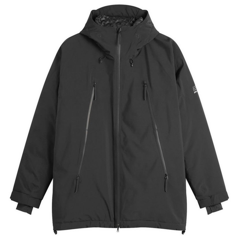 Kabáty Maison Margiela Full-Zip Hooded Padded Coat with Angled Pockets Čierna | SH0AM0067-M35594-900