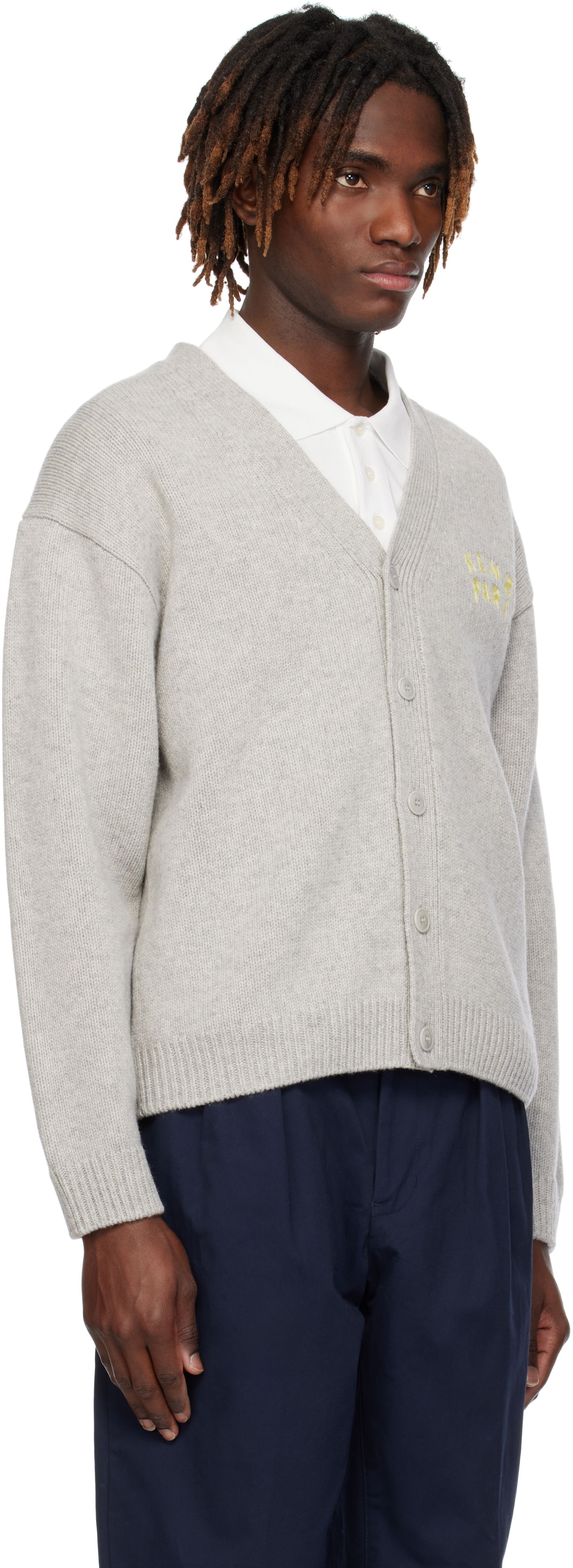 Sveter KENZO Kenzo Paris 'KENZO Dragonfly' Embroidered Cardigan Šedá | FF55CA7163CA, 1