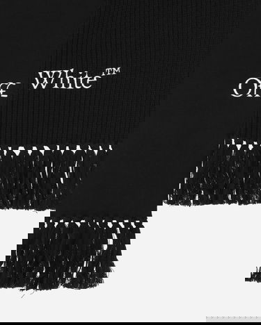 Šál Off-White Glitch Bookish Knit Scarf Black Čierna | OMMA051F23KNI001 1001, 4