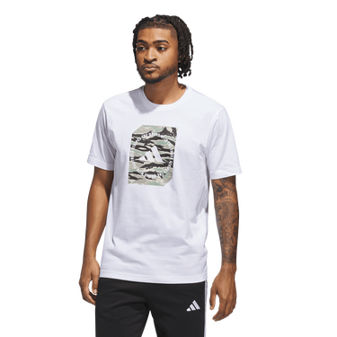 Tričko adidas Originals Camo Box Graphic Tee Biela | JM0387, 0