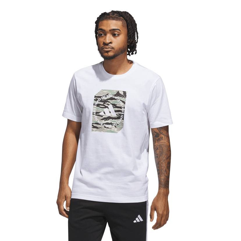 Tričko adidas Originals Camo Box Graphic Tee Biela | JM0387