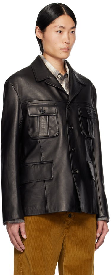 Bunda Paul Smith Paul Smith Commission Edition Leather Jacket Čierna | M1R-462Y-L02186-79, 1