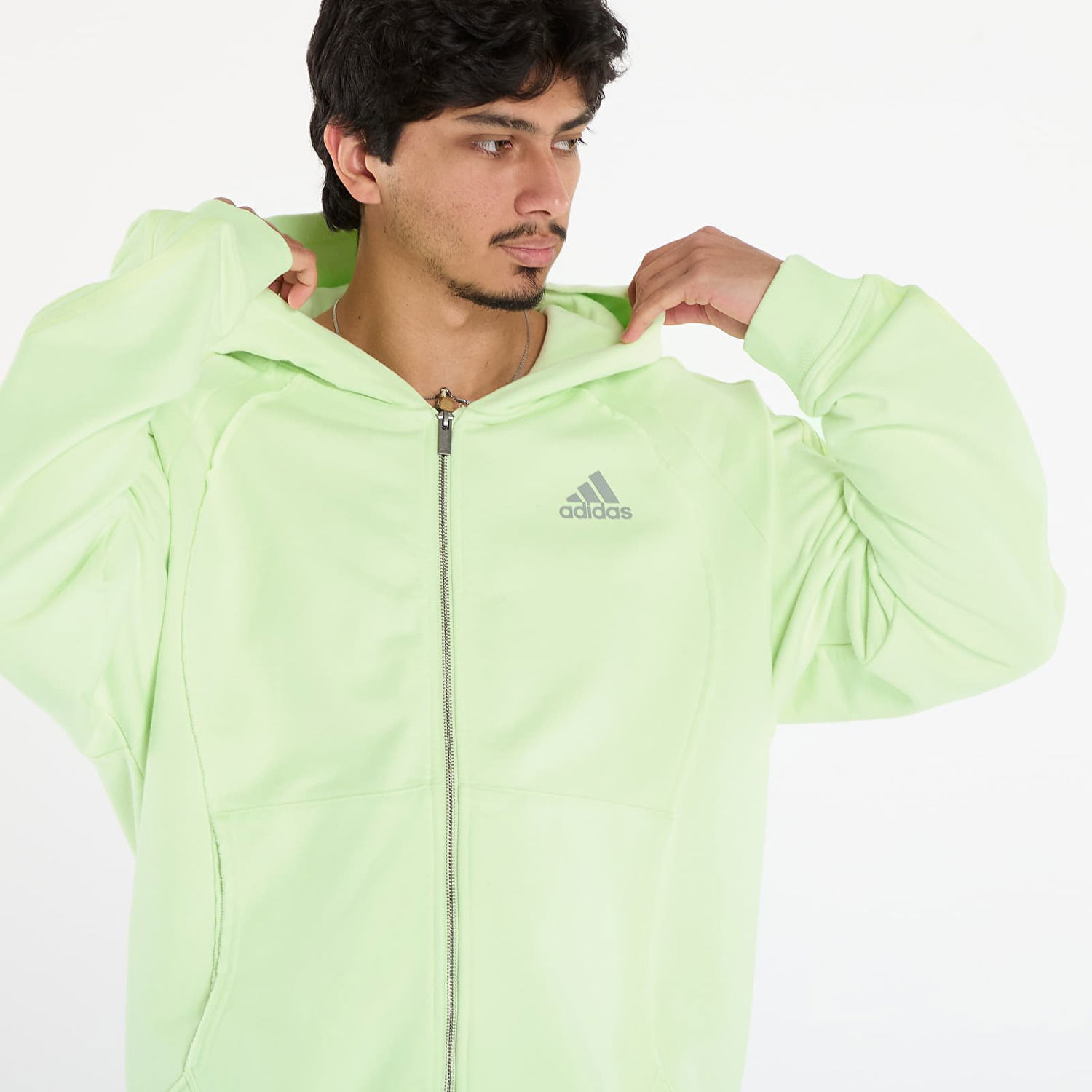 Mikina adidas Performance Adilenium Season 4 Teamgeist Full-Zip Hoodie Zelené | KF8528, 1