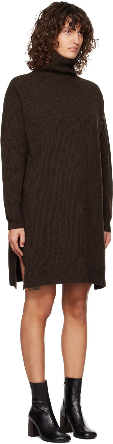 Šaty LEMAIRE Midi Turtleneck Dress Hnedá | DR1089 LK1027, 1