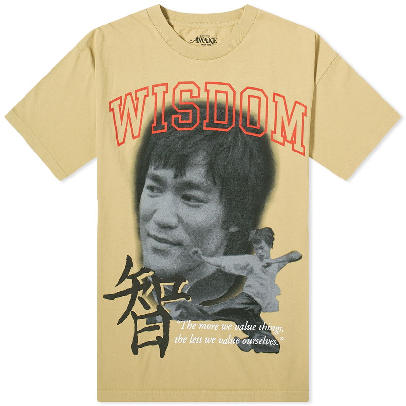 Tričko Awake NY Bruce Lee T-Shirt Béžová | AWK-FW23-TS006-KHK