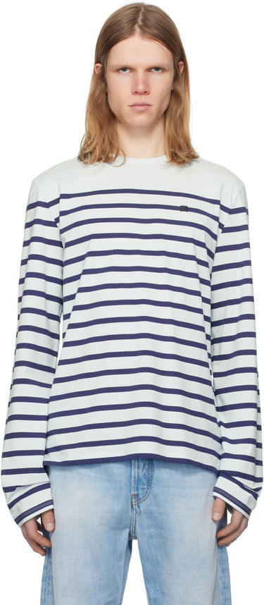 Tričko Acne Studios Acne Studios Striped Long Sleeve T-Shirt Modrá | CL0306-, 0