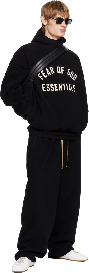 Mikina Fear of God Fear of God ESSENTIALS Brushed Hoodie Čierna | 202HO246410F, 4