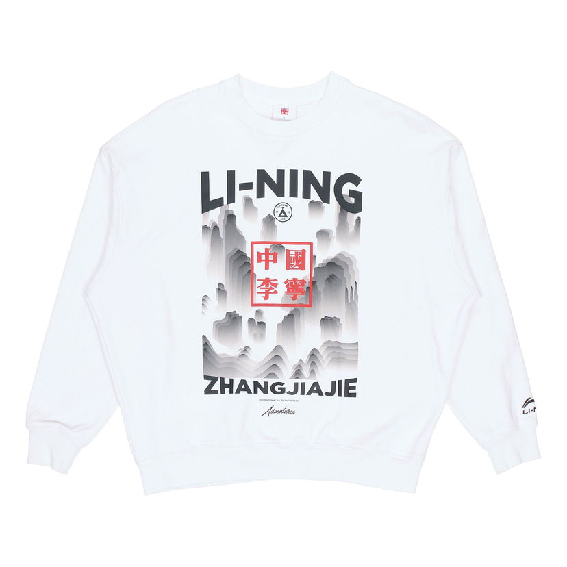 Sveter Li-Ning Loose Pullover Biela | AWDP737-1