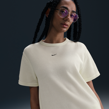Tričko Nike Nike Sportswear Chill Waffle Relaxed Fit Short Sleeve T-Shirt Béžová | HJ3838-134, 0